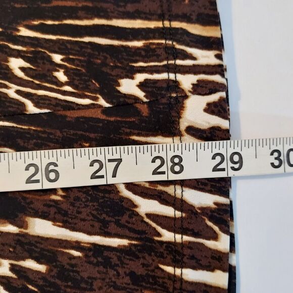 Jockey Shirt Top Sleeveless Cowl Neck Stretch Animal Print Layering Size XS - Picture 11 of 11